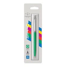 Jotter Plastic Ballpen Green M Blue 1-blister