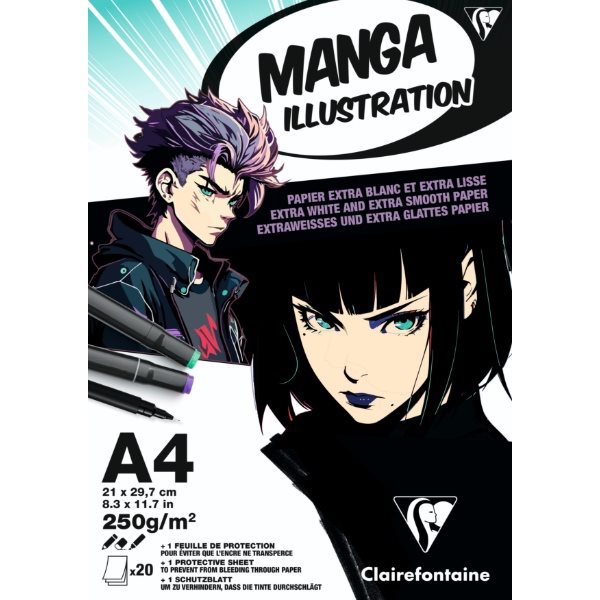 Mangablock A4 20 Blad 250g