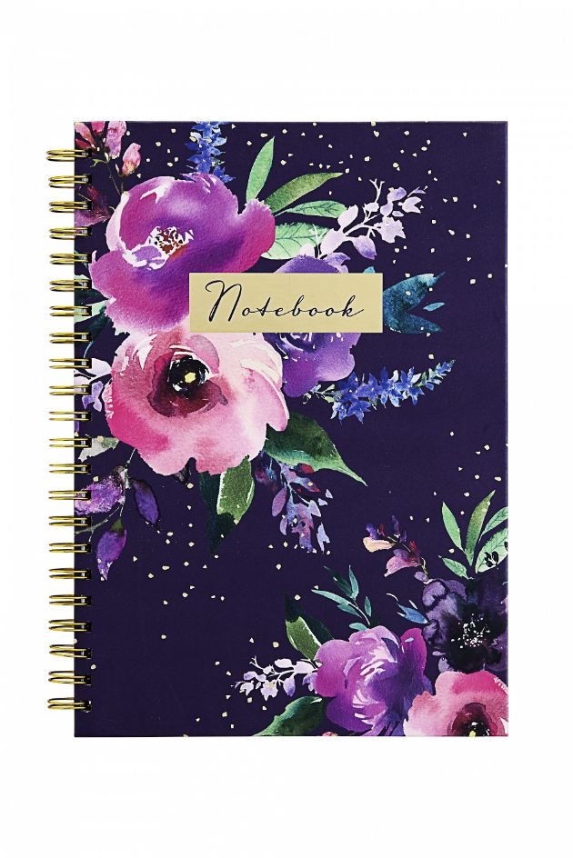 Anteckningsbok A4 Spiral Wild Roses