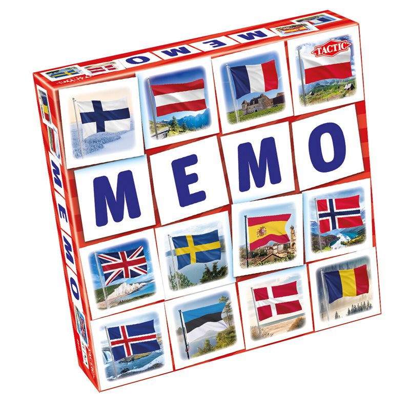 Spel Memo Flaggor