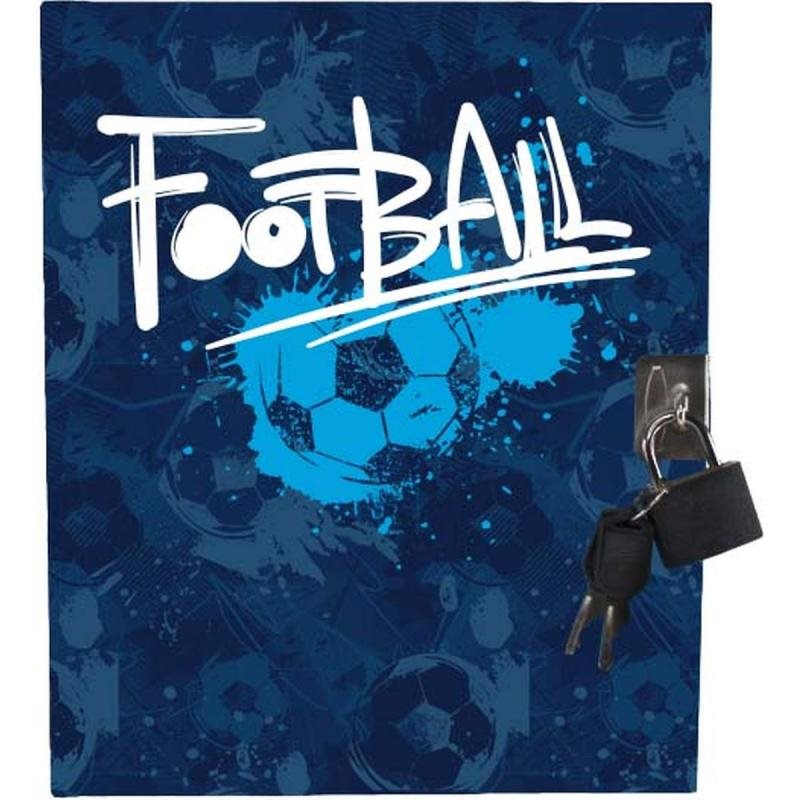 Dagbok med Lås Fotboll