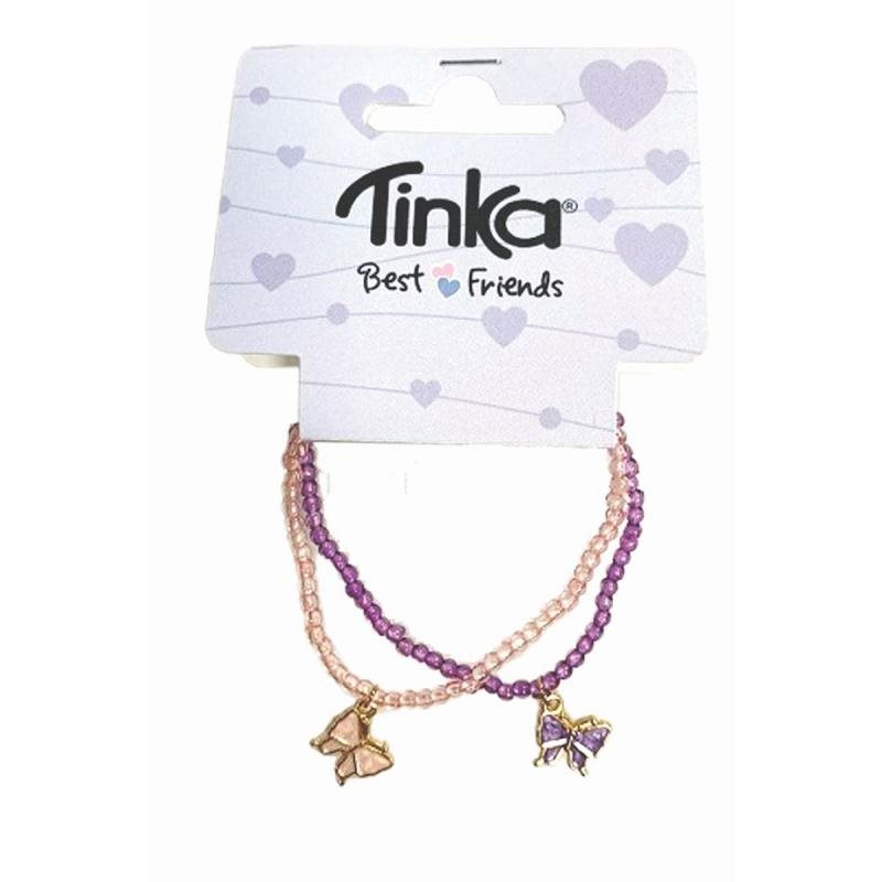 Armband Tinka Best Friends Fjäril Rosa Lila