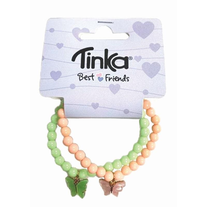 Armband Tinka Best Friends Fjäril Rosa Grön