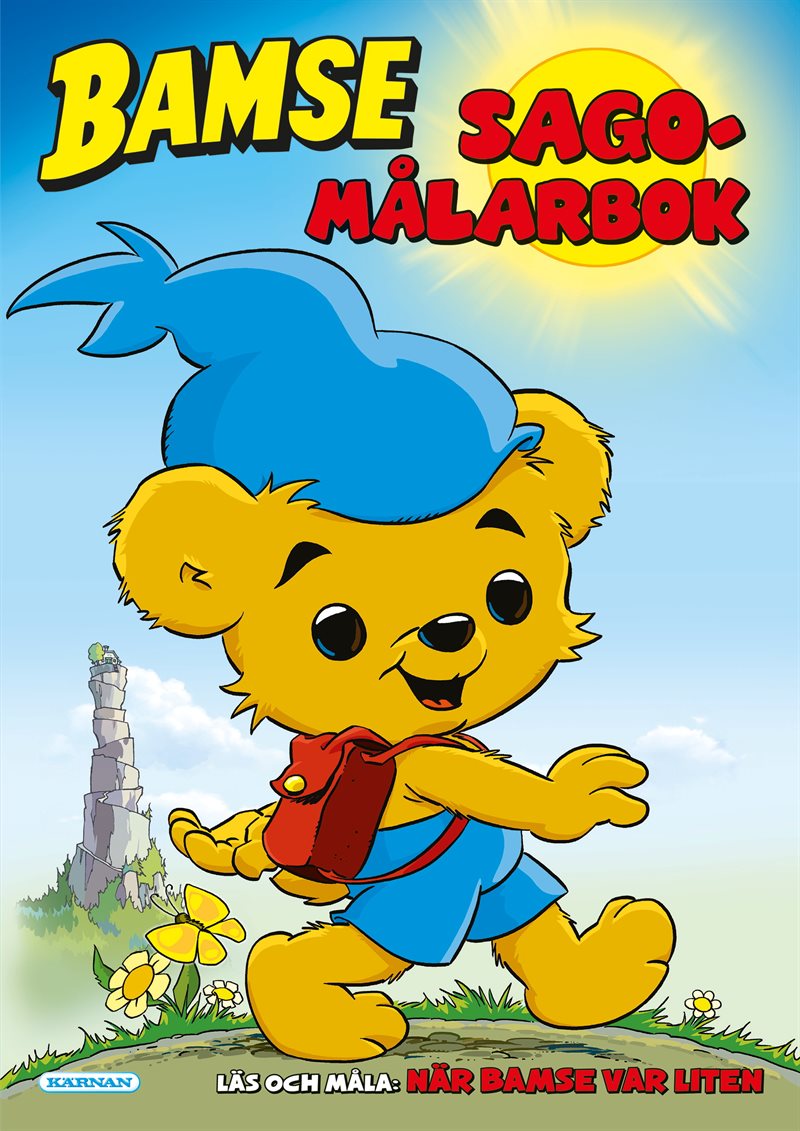 Sagomålarbok. När Bamse var liten