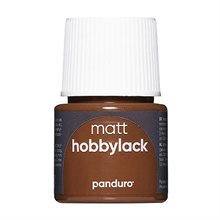 Hobbylack matt 45ml Mörkbrun
