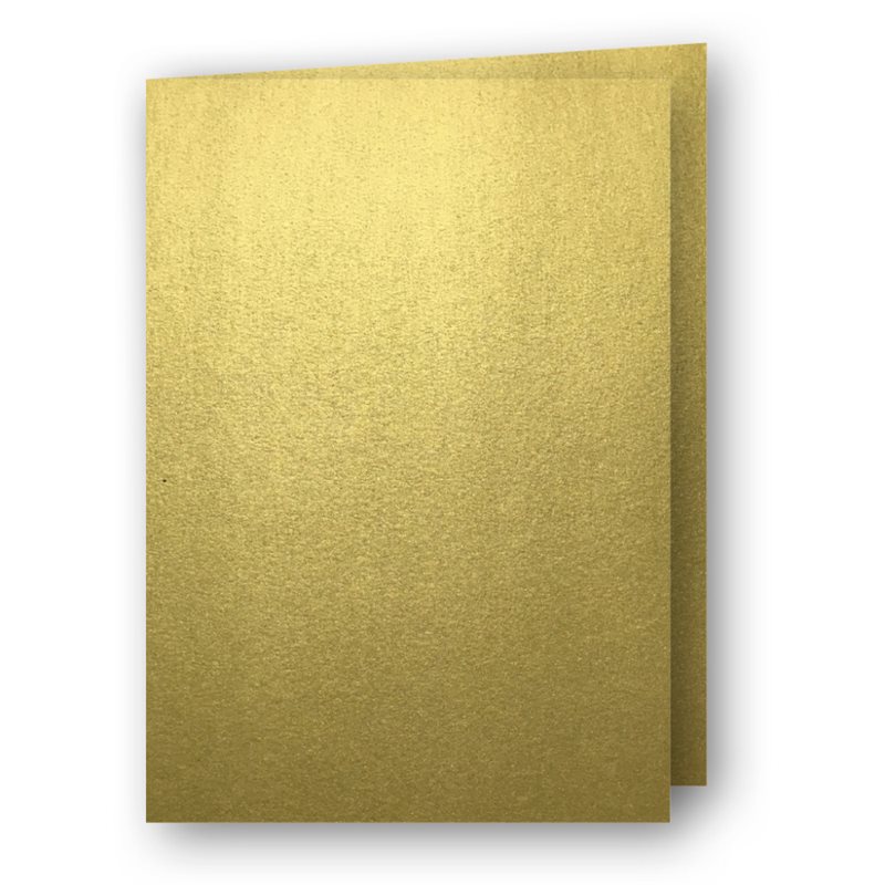 Kort A7 dubbla stå. 5p guld