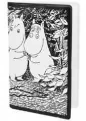 Plånka Mumin svart/vit 