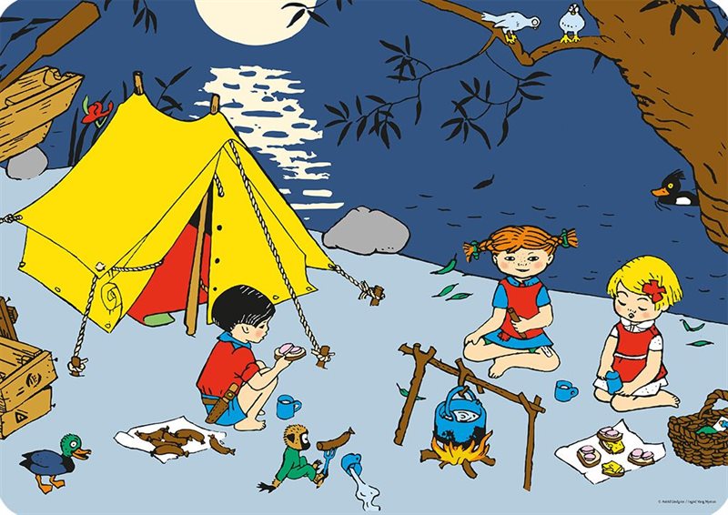 Pippi tältar underlägg