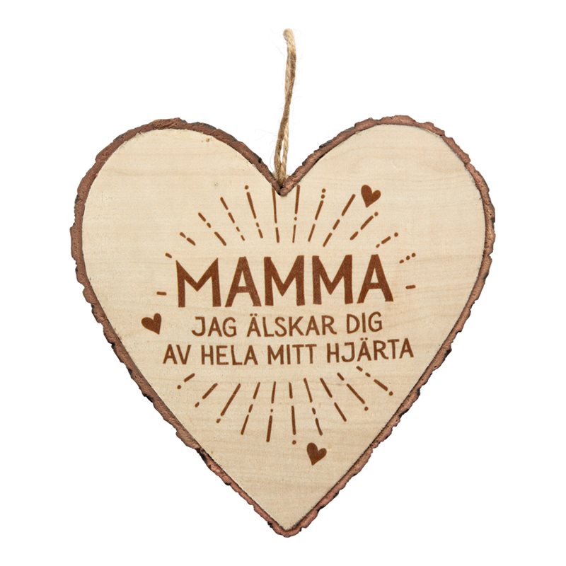 Wooden Heart Mamma