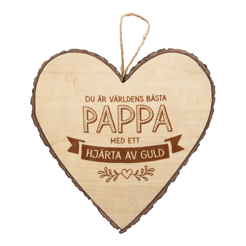 Wooden Heart Pappa