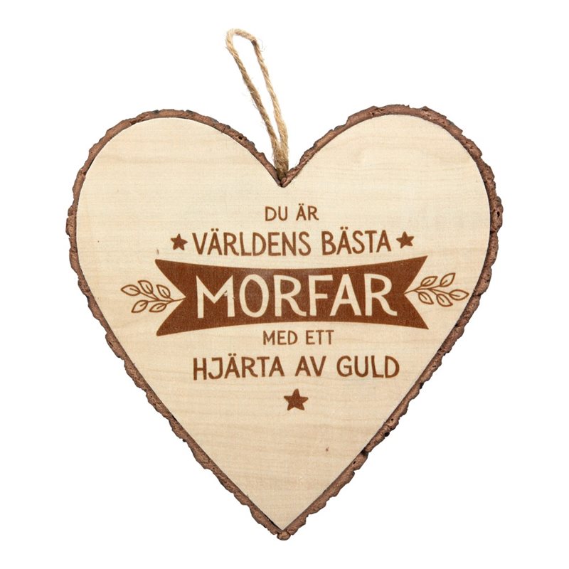 Wooden Heart Morfar