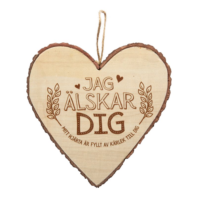 Wooden Heart Jag Älskar Dig