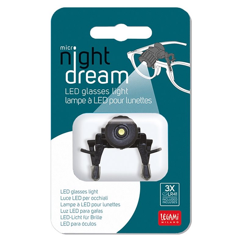 Läslampa Led Legami Micro Night Dream För Glasögon