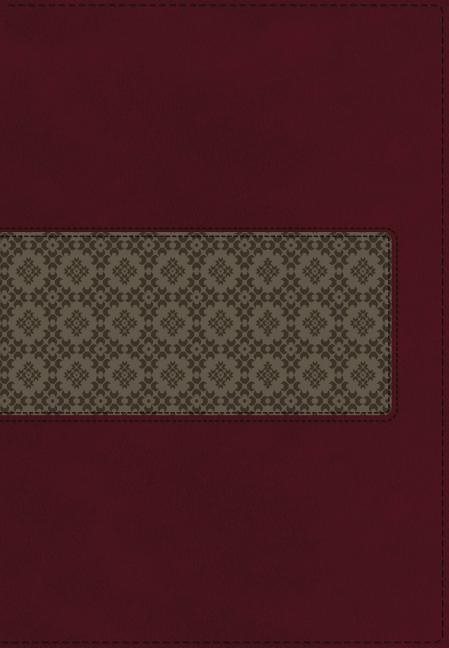 Kjv study bible, leathersoft, maroon/brown, red letter edition - second edi