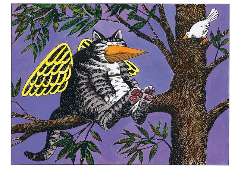 Cat Wearing Bird Disguise Notecard