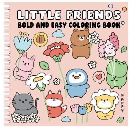 Little Friends Bold and Easy Coloring Book
