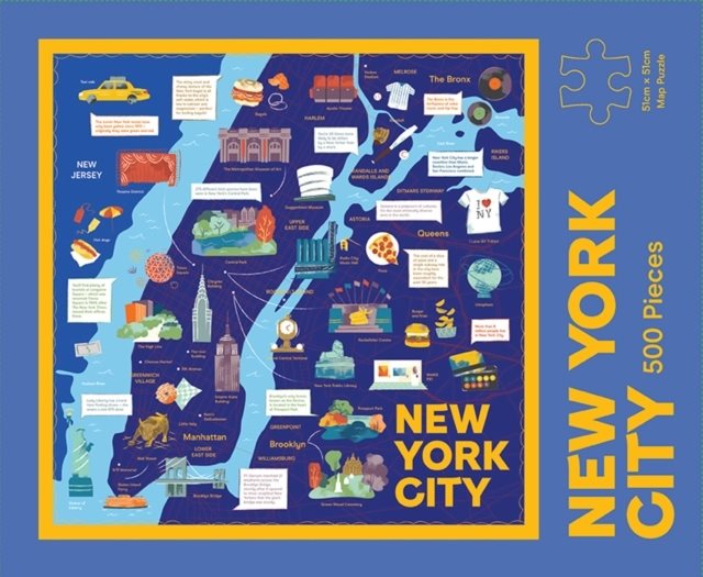 New York City Map Puzzle - 500-Piece Jigsaw Puzzle