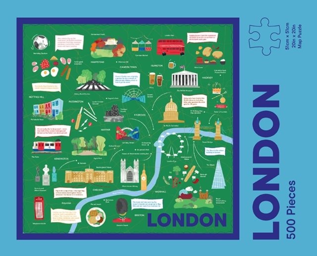 London Map Puzzle - 500-Piece Jigsaw Puzzle