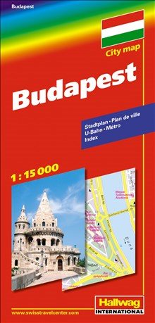 Budapest Hallwag stadskarta : 1:15000