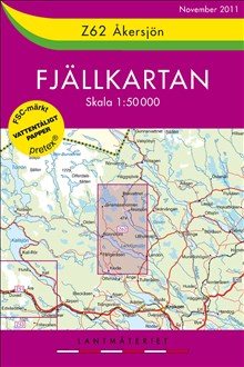 Z62 Åkersjön Fjällkartan : 1:50000