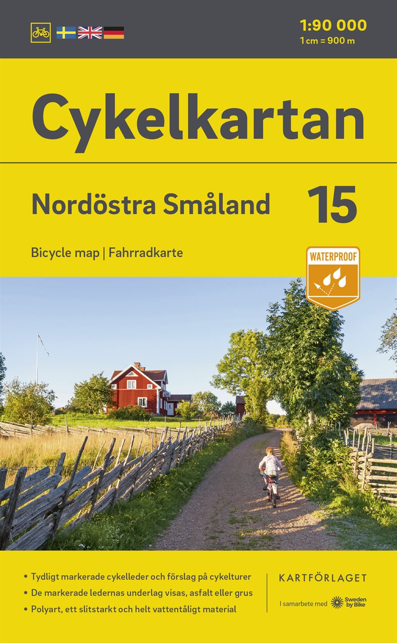 Cykelkartan Blad 15 Nordöstra Småland 2023-2025