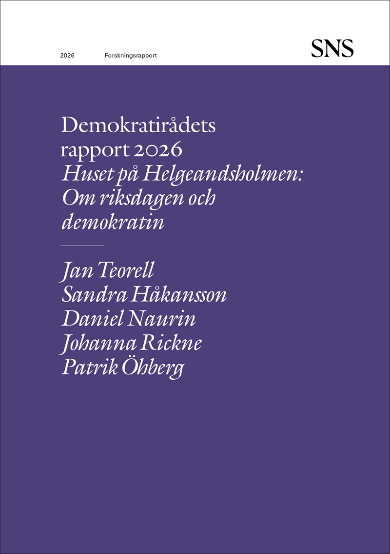 Demokratirådets rapport 2026: Om riksdagen och demokratin