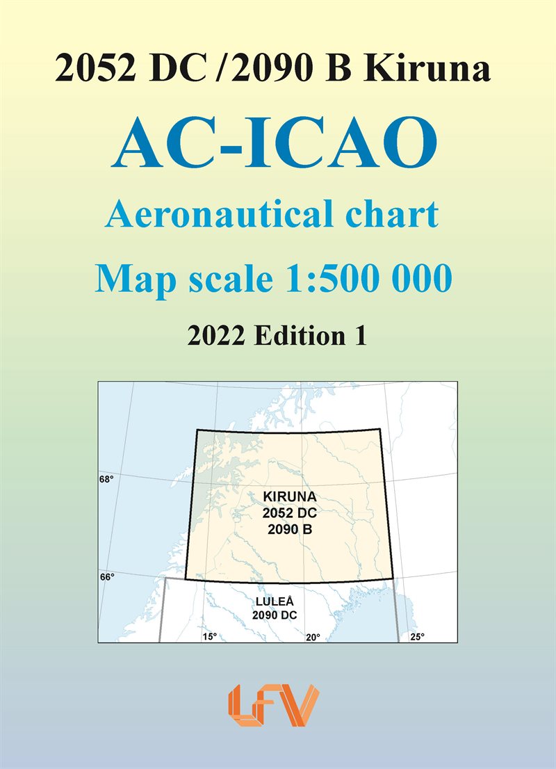 ACICAO 2052DC/2090B Kiruna 2022 : Skala 1:500 000