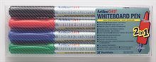 Whiteboardpenna Artline 541T 2i1 4/set