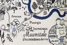 Mumindalen "karta" Tygväska - Aurora Decorari