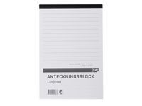 Anteckningsblock A5 100 blad linj perf
