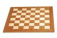 Schackbräde 40x40 cm med rutor i trämosaik