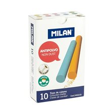 Milan tavelkrita anti-dust färgade (10)