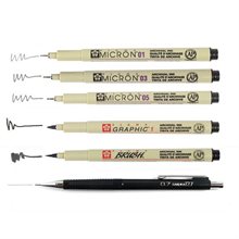 Pigma Micron Manga set 6st